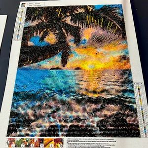 Sunset rhinestone art